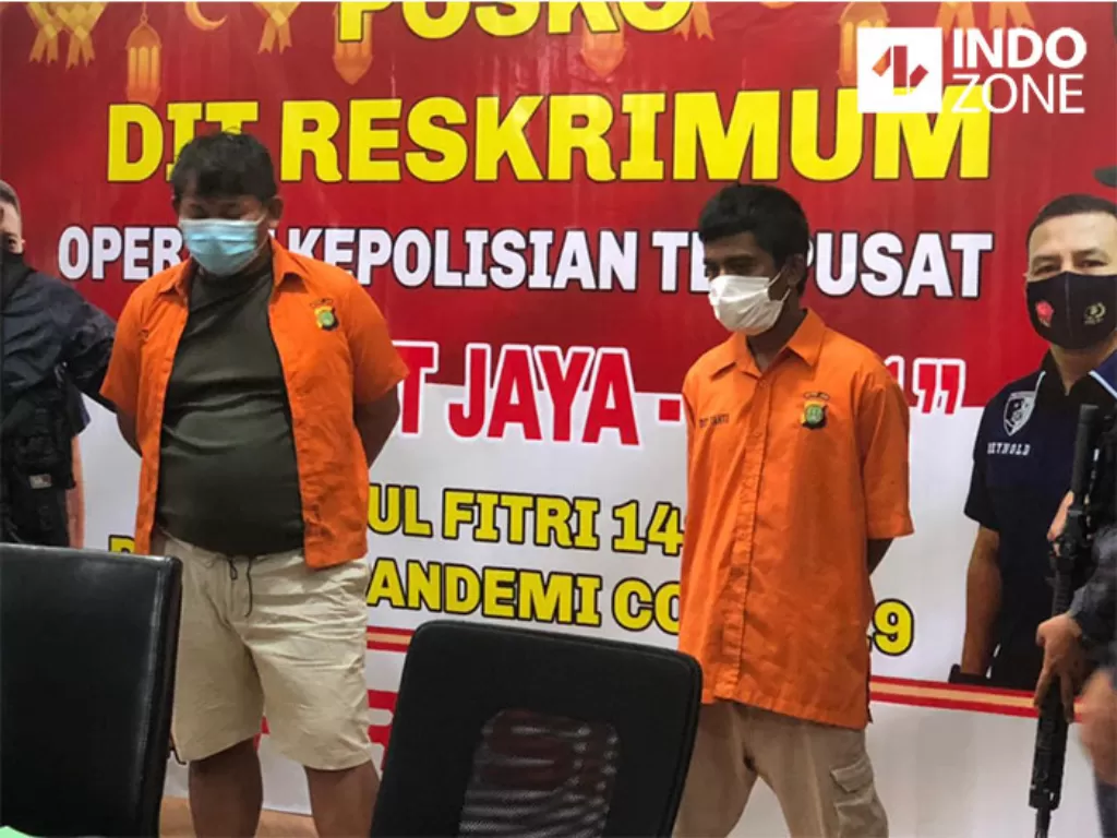 Konferensi pers Polda Metro Jaya kasus pemerkosaan anak di bawah umur di Bekasi. (INDOZONE/Samsudhuha Wildansyah).