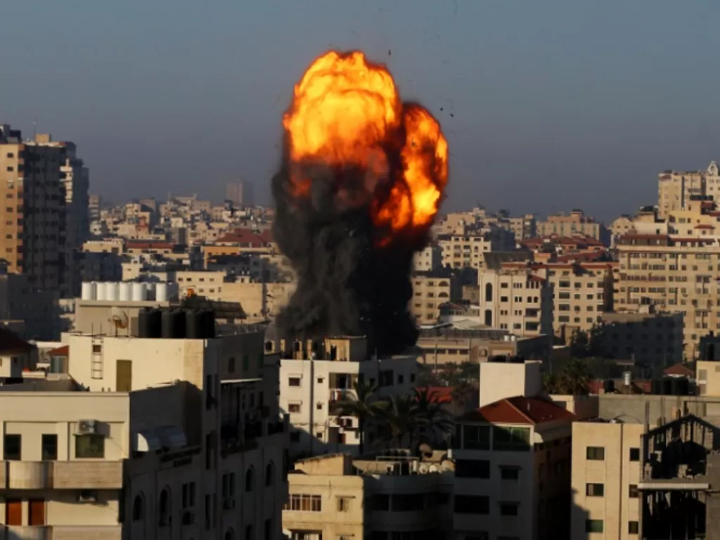 Serangan Udara Israel ke Palestina. (TRT World News)