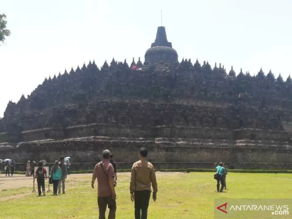 Candi Borobudur di Kabupaten Magelang, Jawa Tengah. (photo/ANTARA/Heru Suyitno)