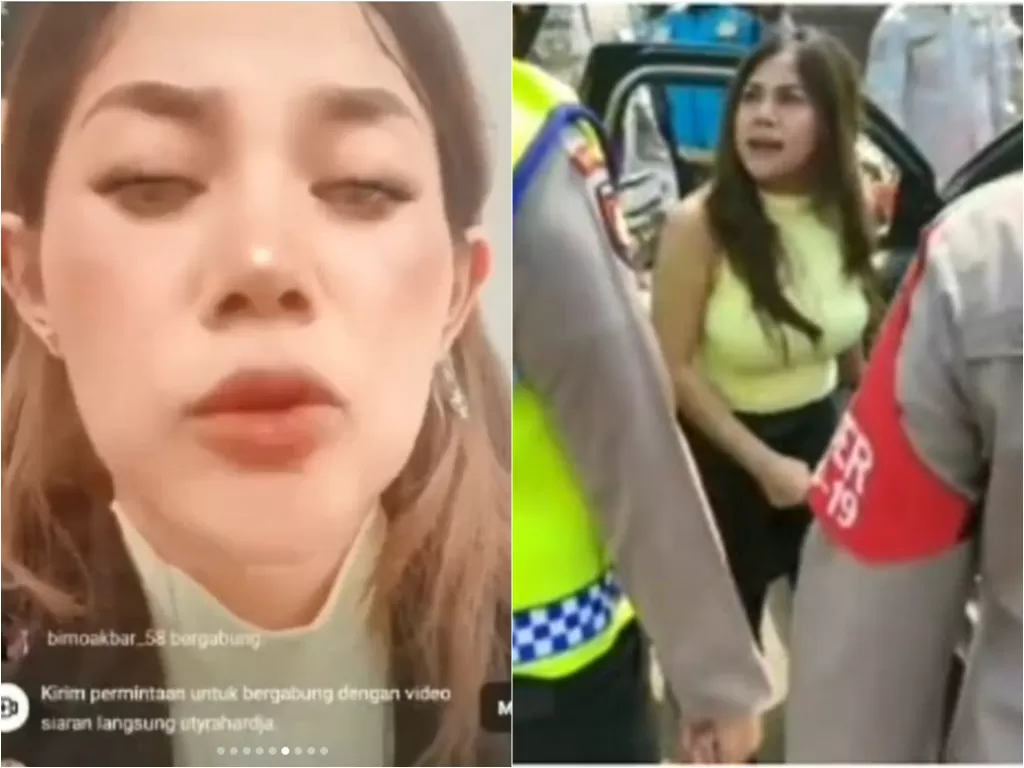 Wanita ngamuk dan maki polisi di penyekatan ngaku didorong dan dimaki petugas (Instagram/manaberita)