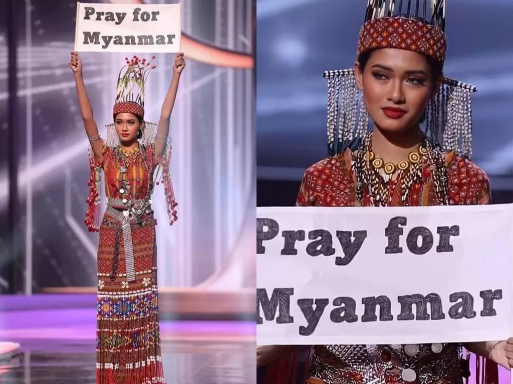 Miss Myanmar. (Photo/Instagram/@thuzar_wintlwin)
