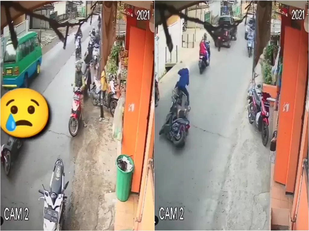 2 kecelakaan terjadi di Jalan Solokan Jeruk (Instagram/beritakotabandung)