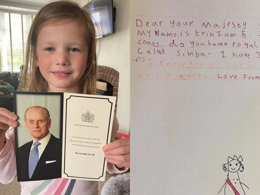 Bocah 5 tahun yang mendapatkan balasan surat dari Ratu Elizabeth. (Photo/Daily Star)