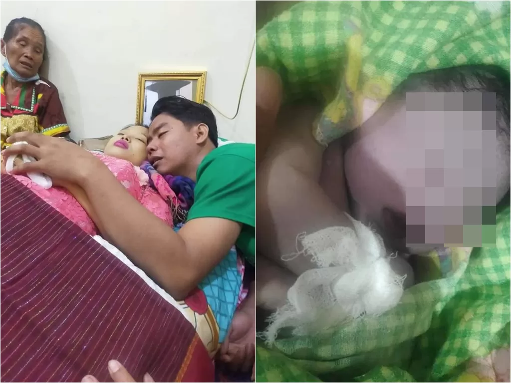 Ibu muda meninggal dunia usai melahirkan anak yang juga meninggal dunia (Facebook/Lisya Mrpaung)