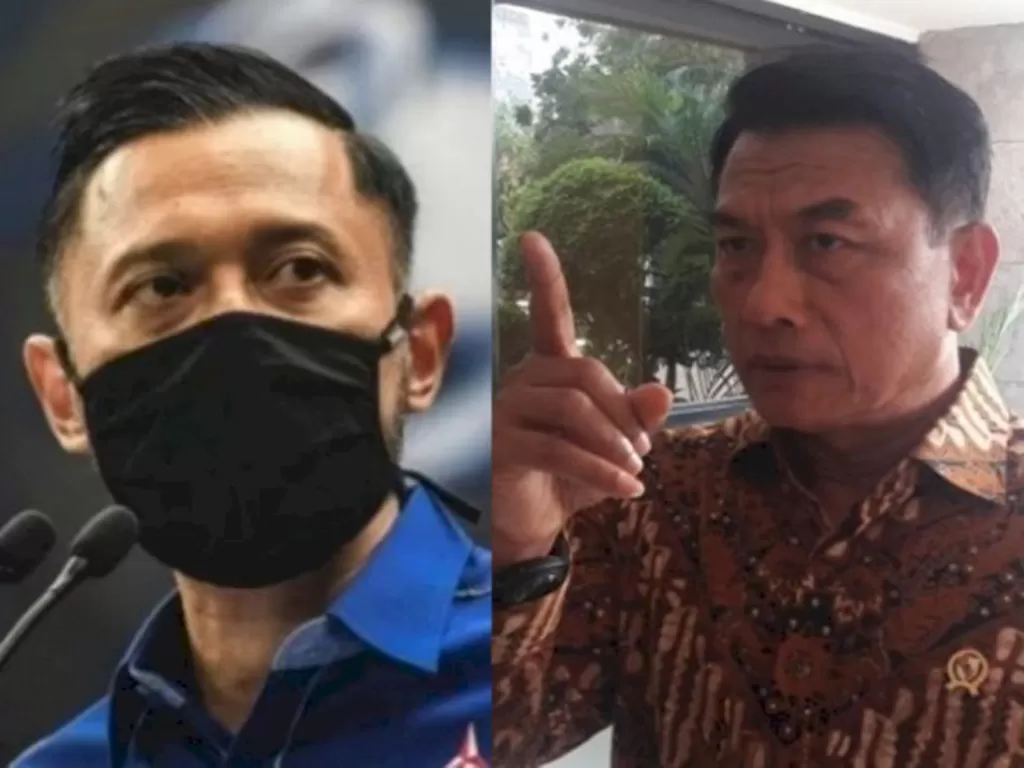 Kolase Agus Harimurti Yudhoyono dan Moeldoko (Antaranews)
