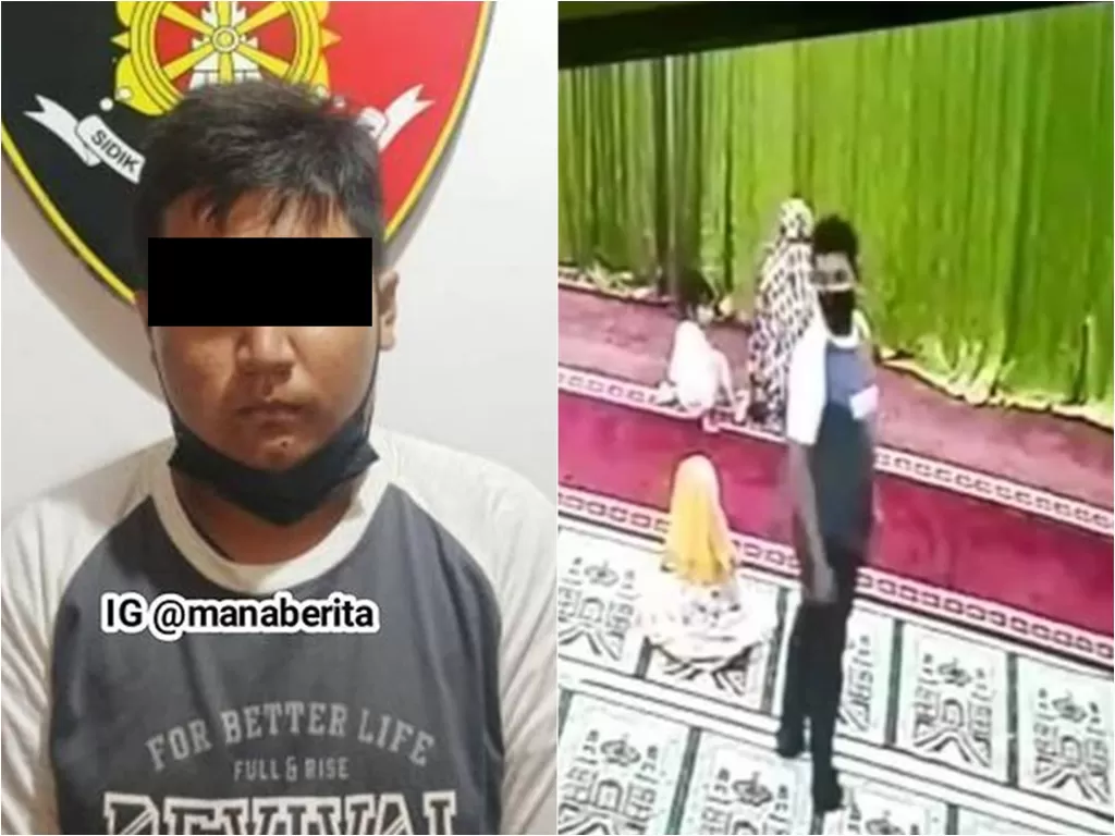 Polisi tangkap pria diduga pelaku pelecehan seksual bocah perempuan di Pangkalpinang (Instagram/manaberita)