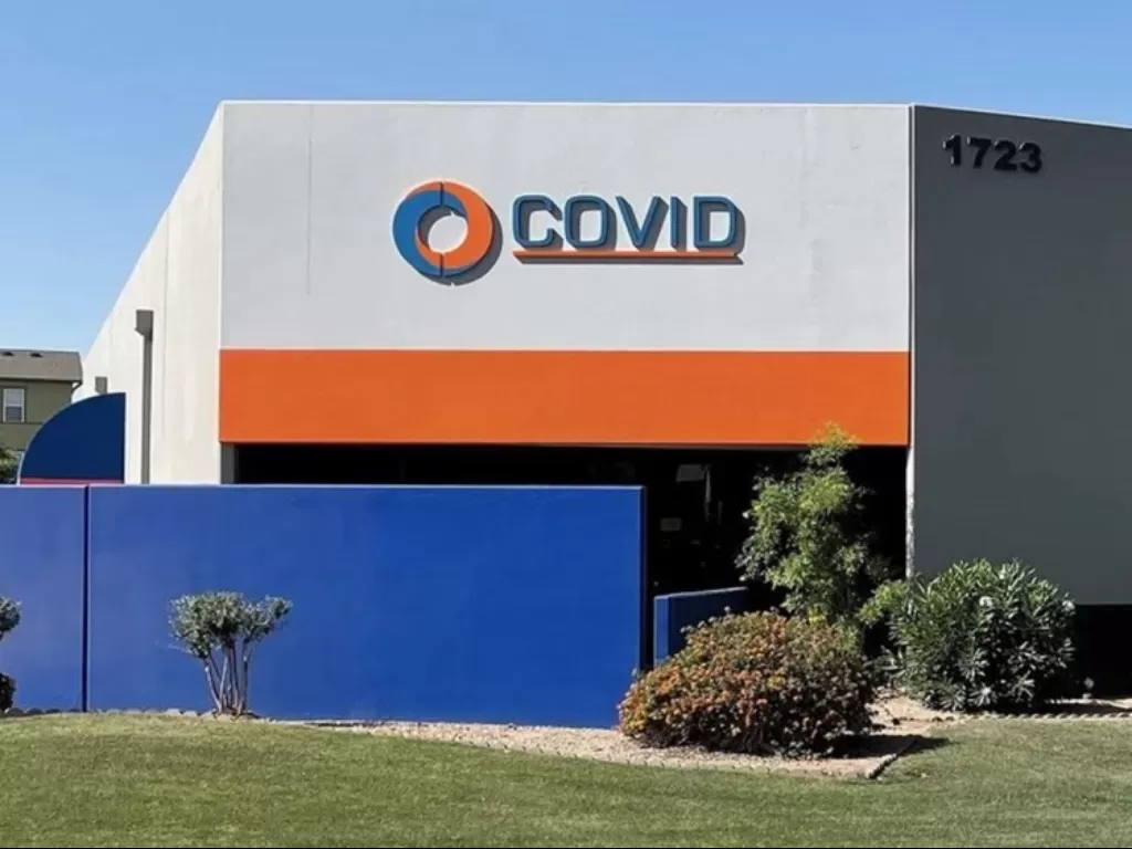 Perusahan bernama COVID (odditycentral)