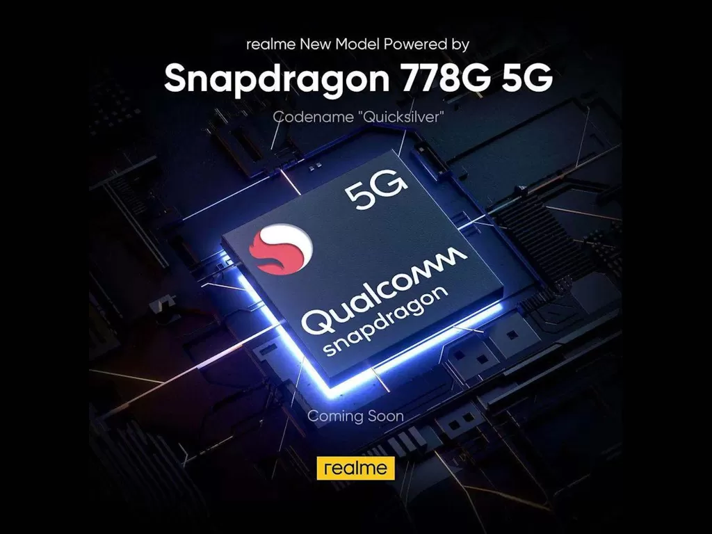 Teaser smartphone baru Realme dengan Snapdragon 778G 5G (photo/Realme)