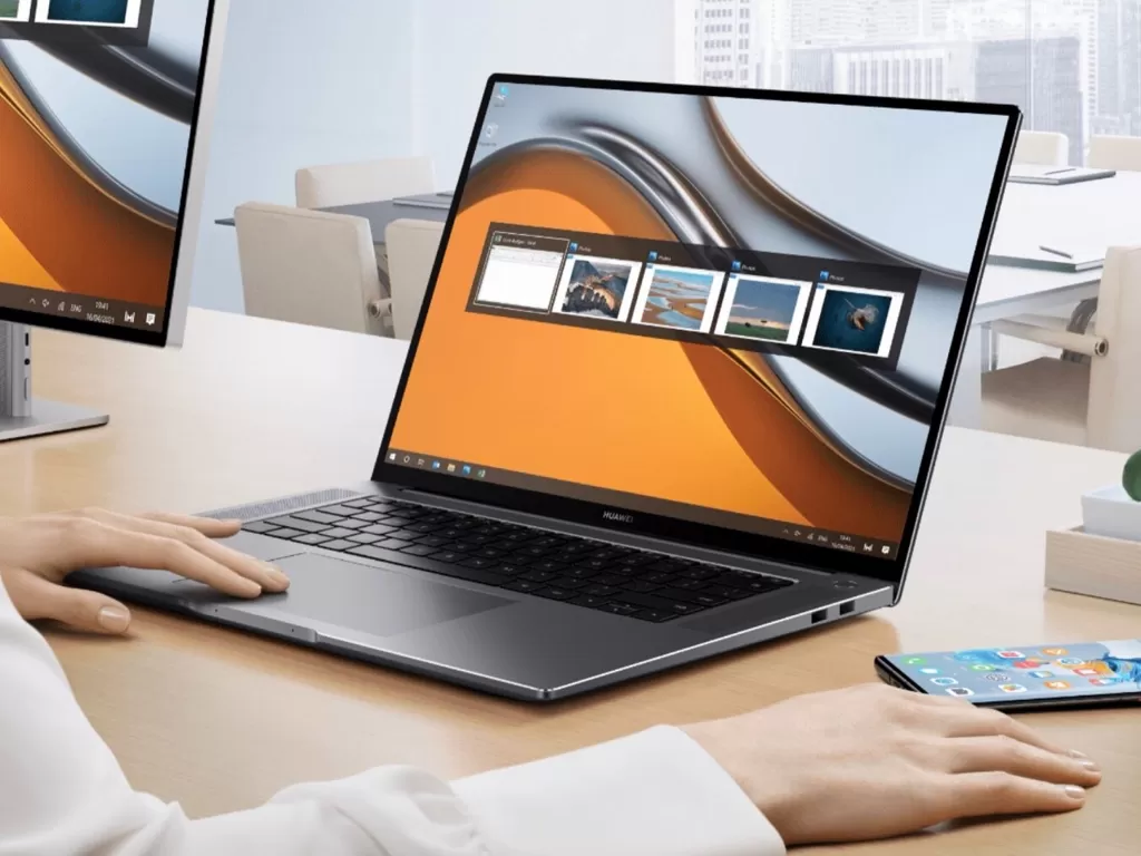 Tampilan laptop Huawei MateBook 16 terbaru (photo/Huawei)