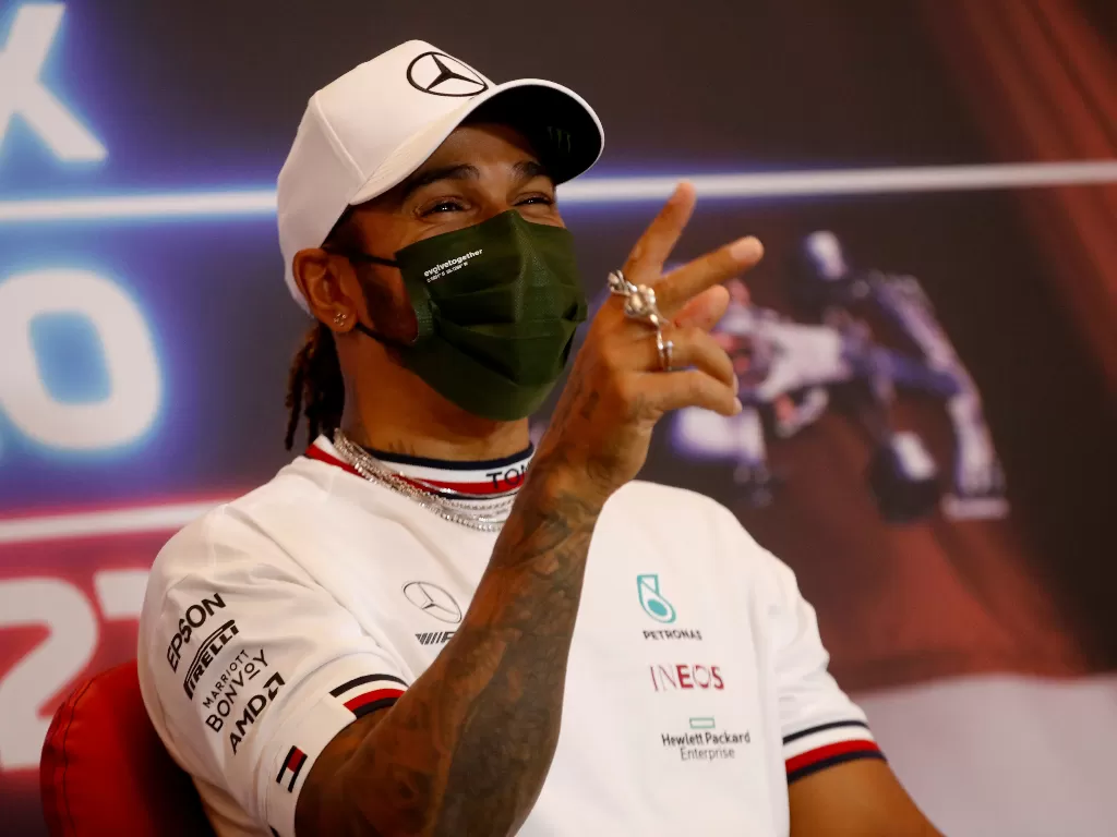 Lewis Hamilton. (REUTERS/SEBASTIEN NOGIER)