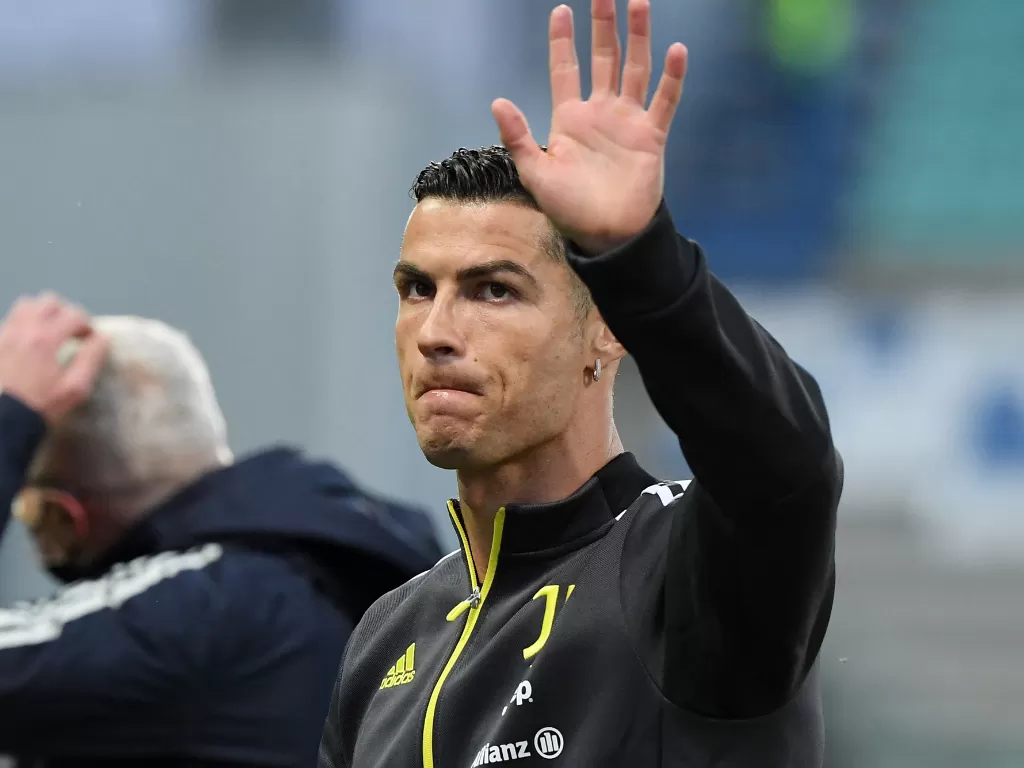 Pesepakbola dari klub Juventus, Cristiano Ronaldo (photo/REUTERS/Alberto Lingria)