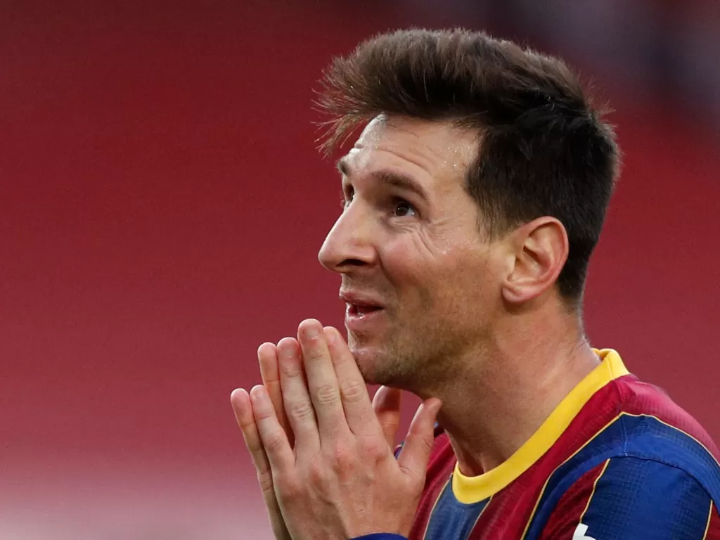 Penyerang Barcelona, Lionel Messi. (photo/REUTERS/Albert Gea)