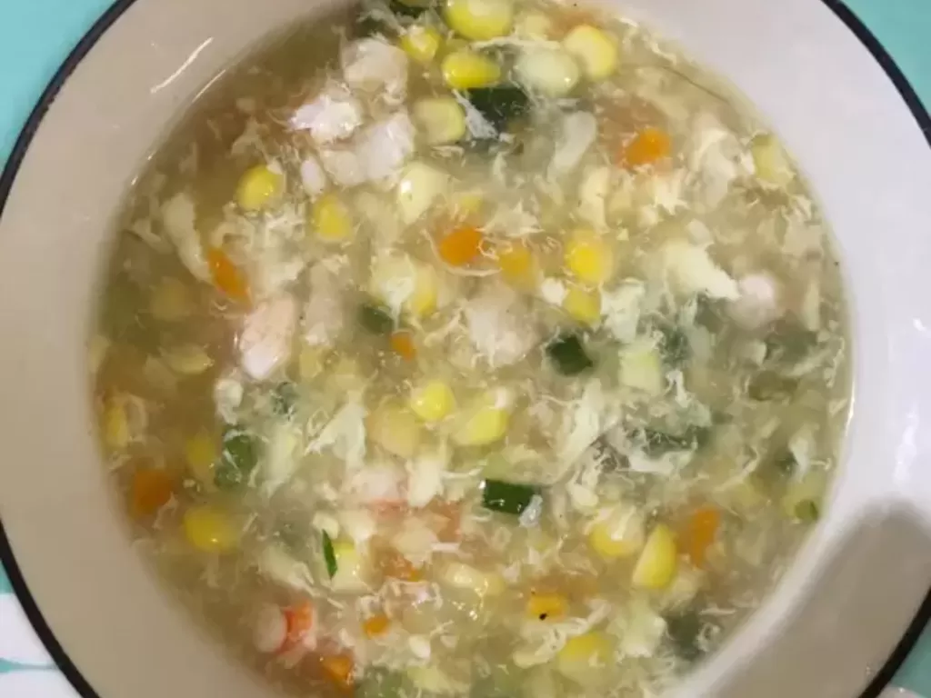 Sup Jagung dan Udang (Cookpad/Triansari Prahara)