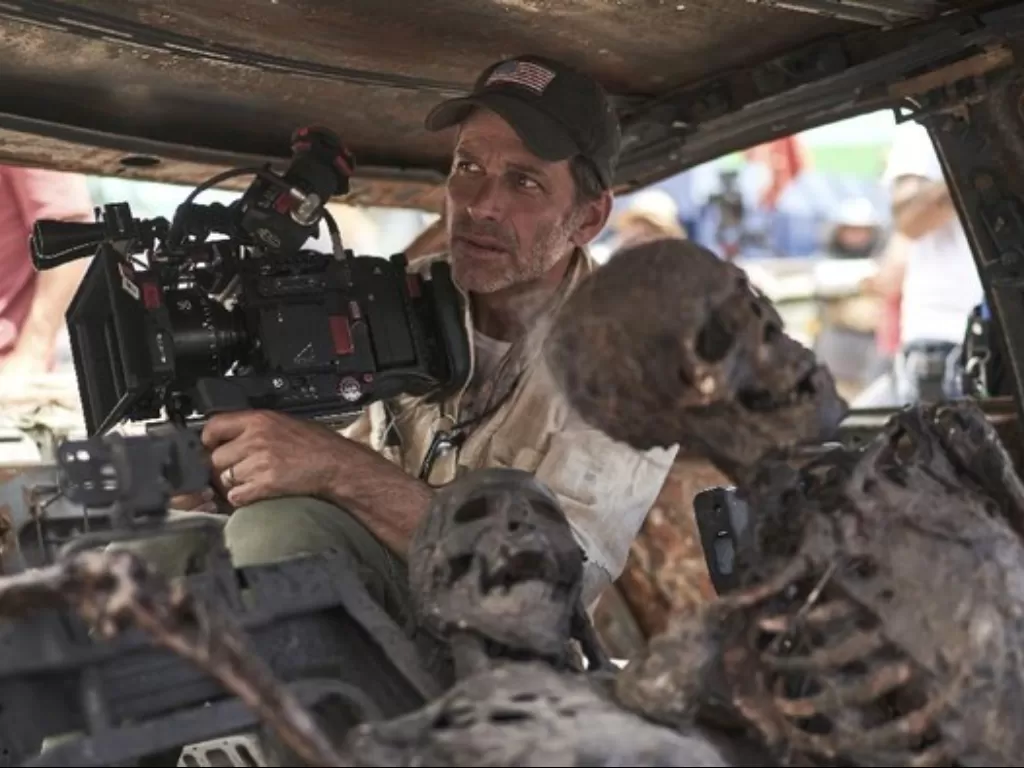 Zack Snyder di set Army of The Dead (Netflix)