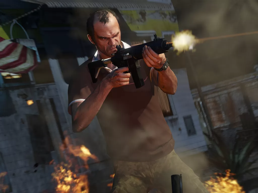 Tampilan game Grand Theft Auto V besutan Rockstar Games (photo/Rockstar Games)
