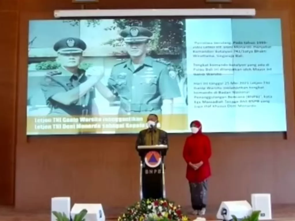 Letjen Ganip Warsito. (Foto: Tangkapan layar Youtube Sekretariat Presiden)