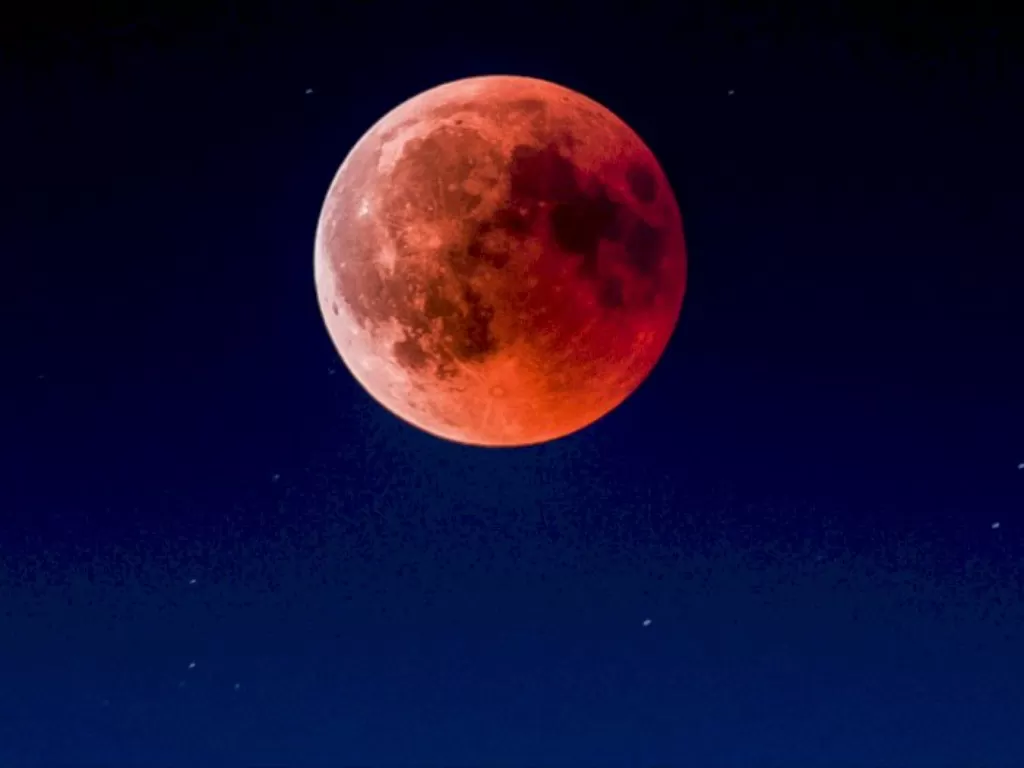 Blood Moon. (Photo/Ilustrasi/Unsplash)