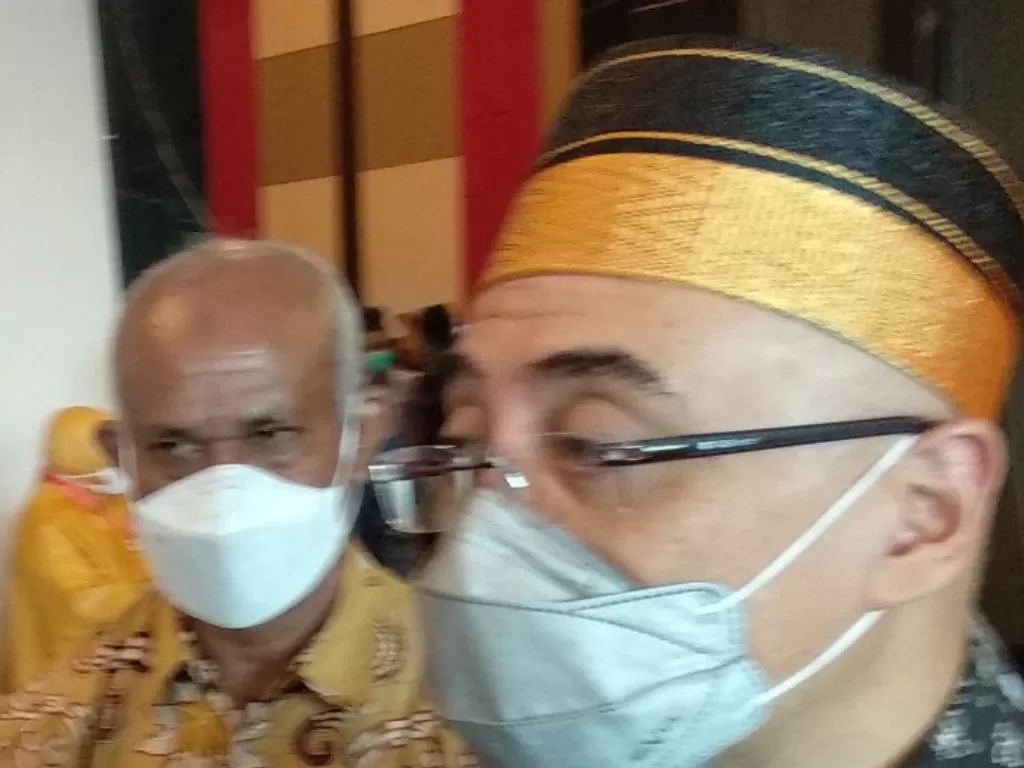  Kepala BKN Bima Haria Wibisana memberikan keterangan kepada wartawan di Makassar, Kamis (27/5/2021) (ANTARA/Abd Kadir).