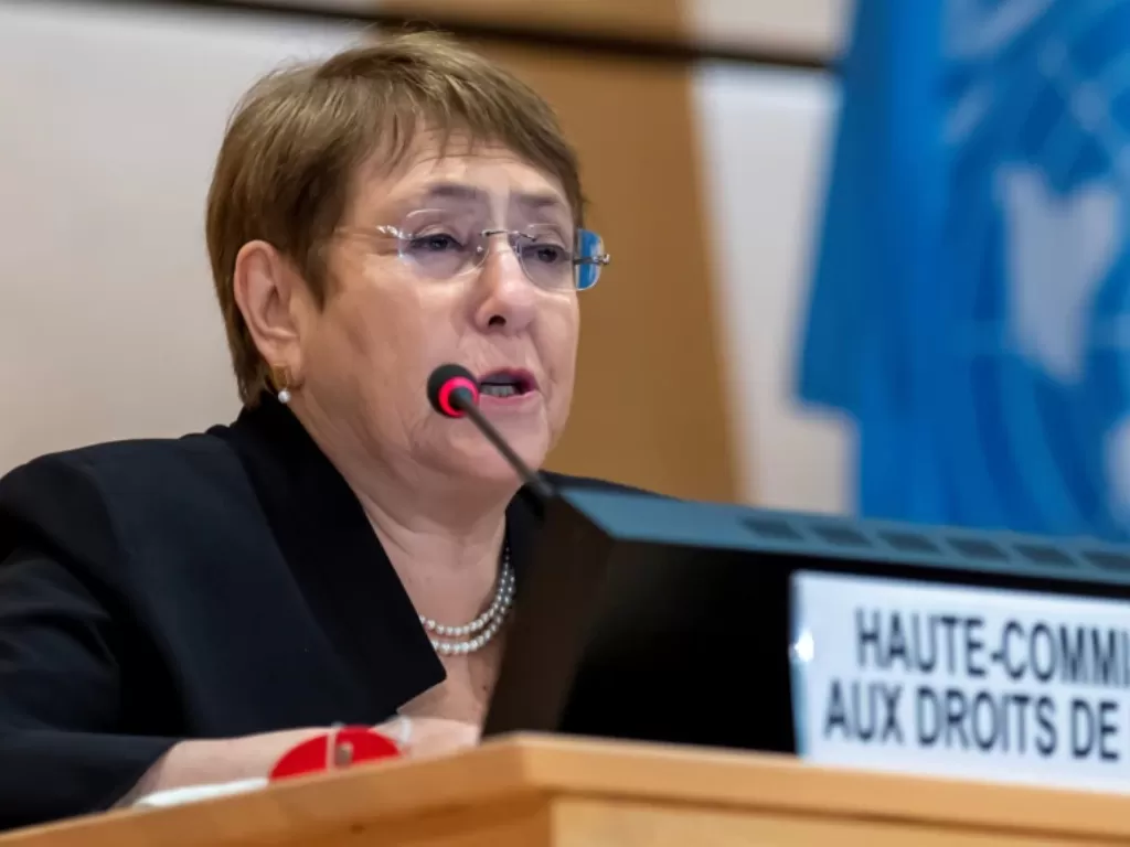 Komisaris Tinggi PBB urusan HAM, Michelle Bachelet (Reuters/VOAIndonesia)