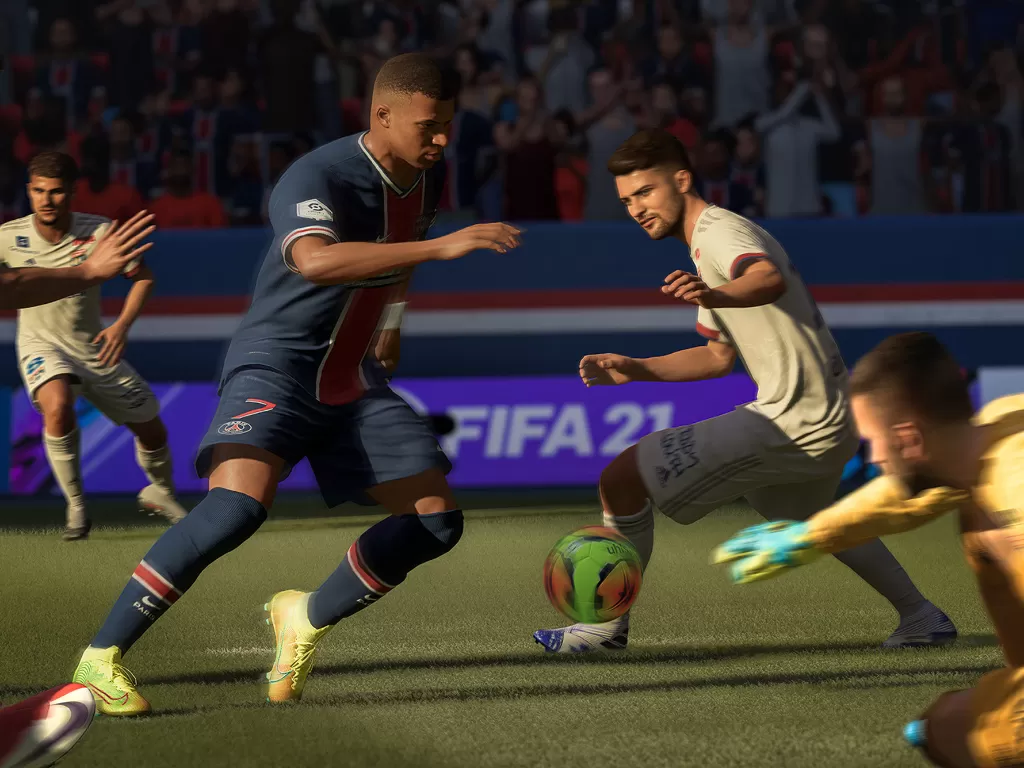 Tampilan game FIFA 21 besutan EA Esports dan Electronic Arts (photo/Electronic Arts)