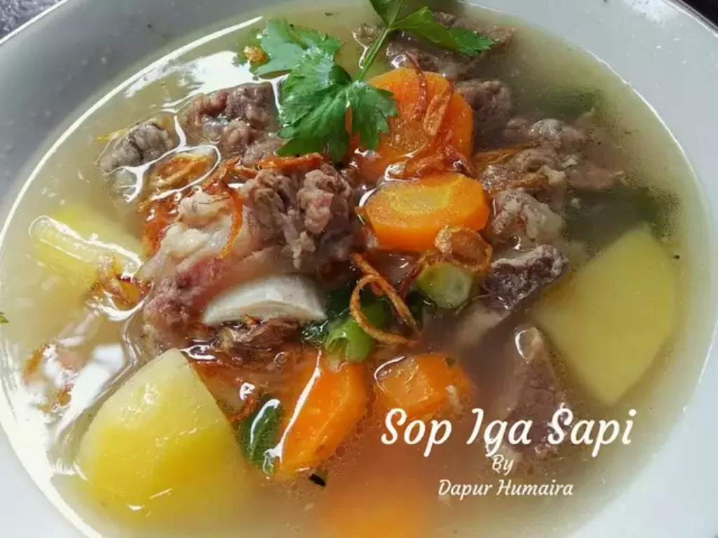 Sop Iga Sapi Bening (Cookpad/Diyan@Dapur Humaira)