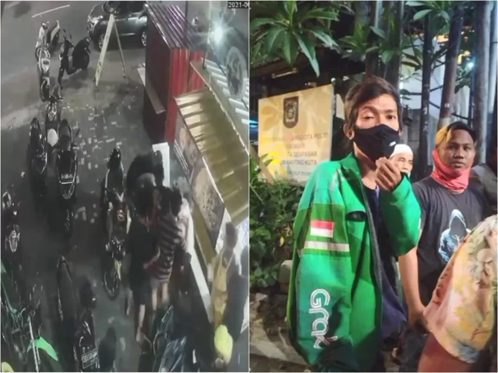 Sekelompok pemuda keroyok driver ojol di Bali (Instagram/denpasar.viral)