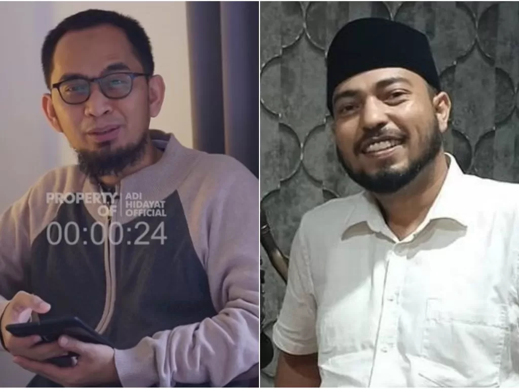 Kolase Ustaz Adi Hidayat dan Habib Husin Shihab. (YouTube/Instagram)