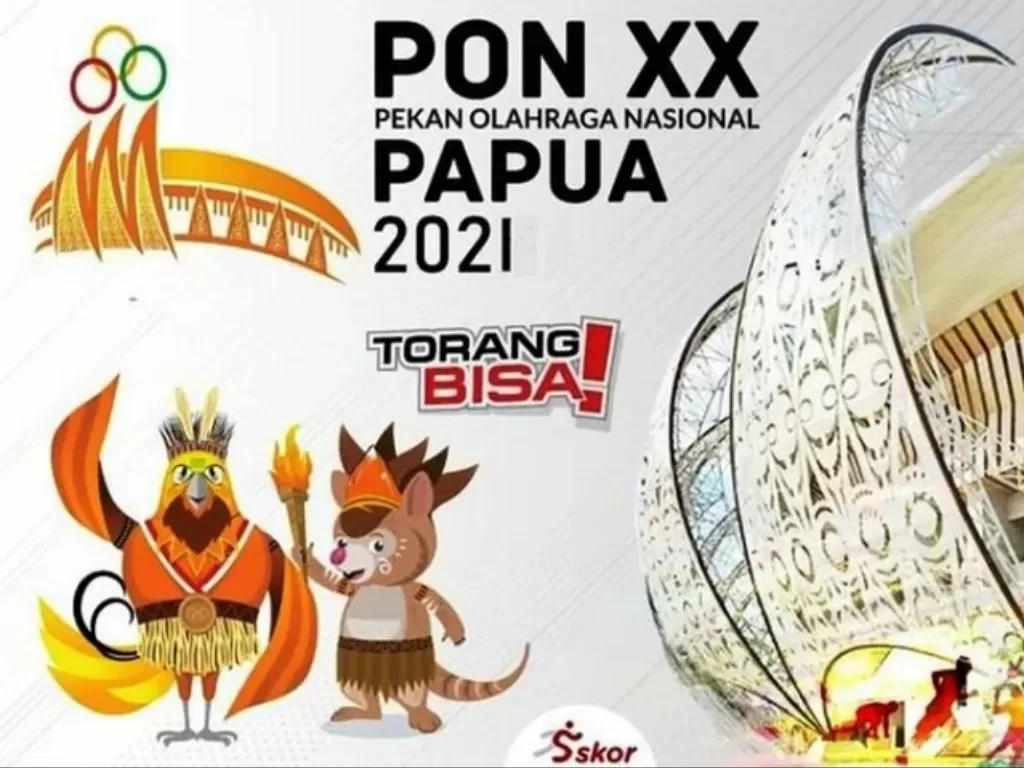   Logo dan maskot PON XX Papua 2021. (HO/PB PON Papua)