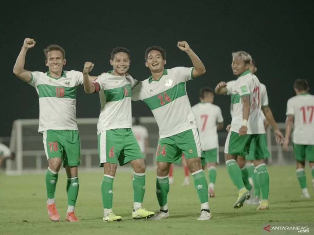Timnas Indonesia usai laga melawan Oman (HUMAS PSSI/HUMAS PSSI)