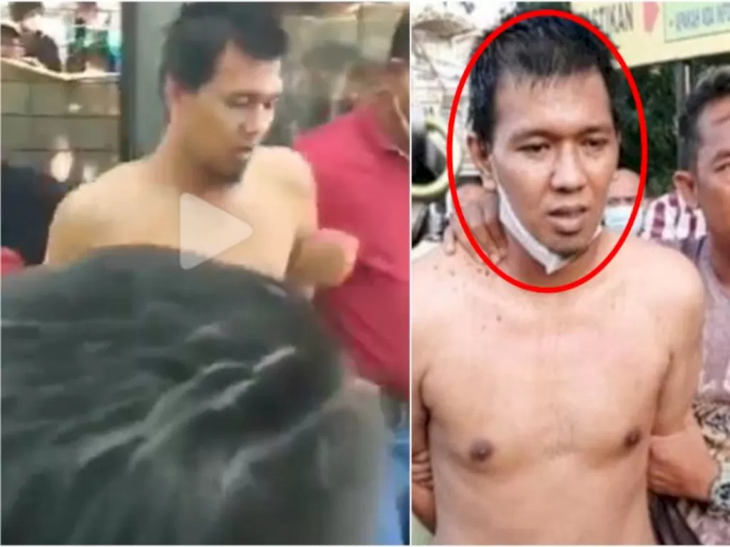 MI (34 tahun), pria penusuk leher anggota Satlantas Polrestabes Palembang, Bripka R, pakai tiga pisau. (ist)