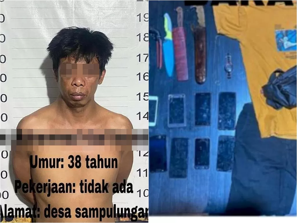 Pelaku perampokan dan pemerkosaan mahasiswi di kamar kos Kota Makassar (Instagram/makassar_iinfo)