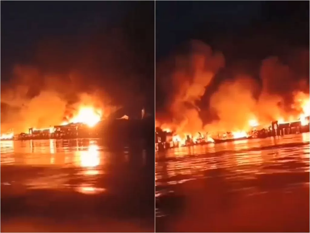 Ratusan rumah terbakar di Jambi (Instagram/info.seputar.jambi)
