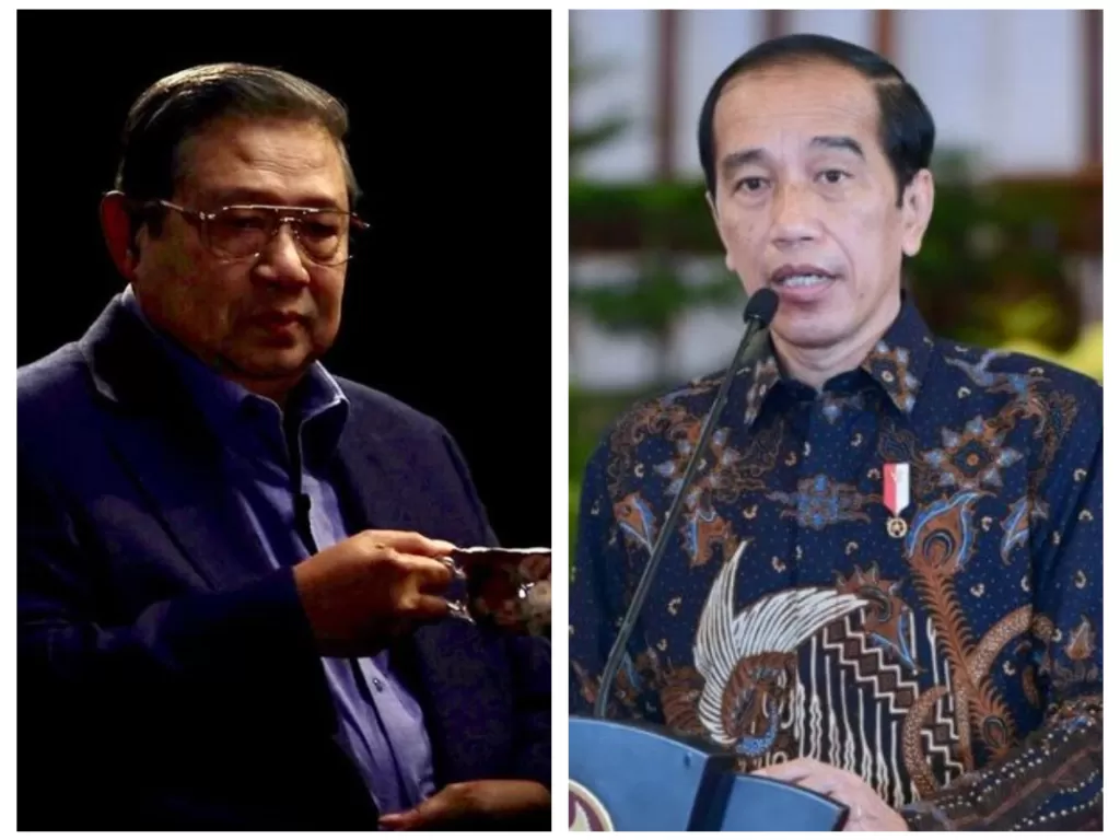Kolase foto Susilo Bambang Yudhoyono dan Joko Widodo (Jokowi). (Foto: Instagram/@aniyudhoyono dan Biro Pers Setpres)