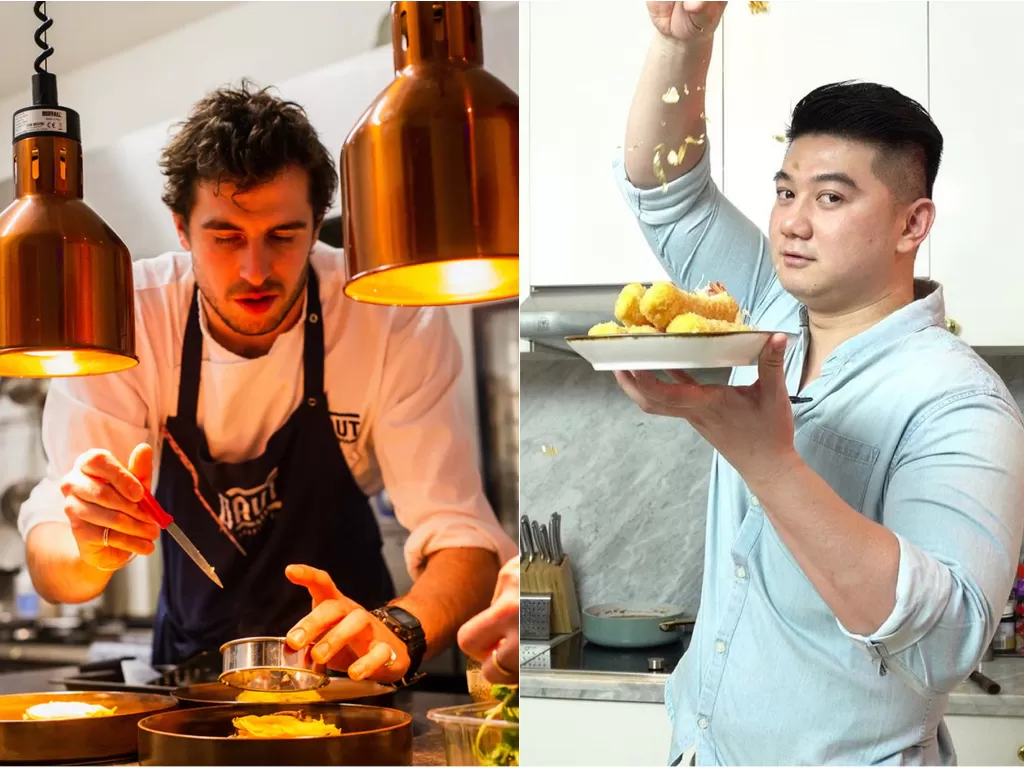 Kiri: Ilustrasi memasak (Unsplash) / Kanan: Chef Arnold (Instagram/arnoldpo)