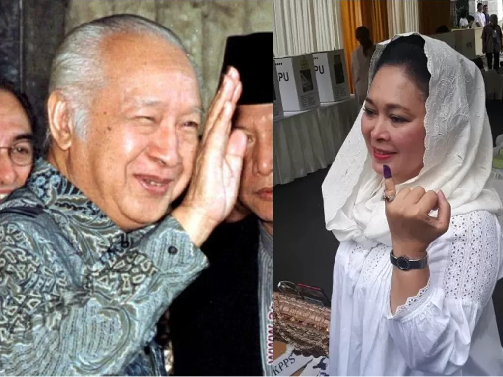 Kiri: Presiden Ke-2 RI, Soeharto (ANTARA/Ali Anwar) / Kanan: Titiek Soeharto (Antara/Dyah Dwi)