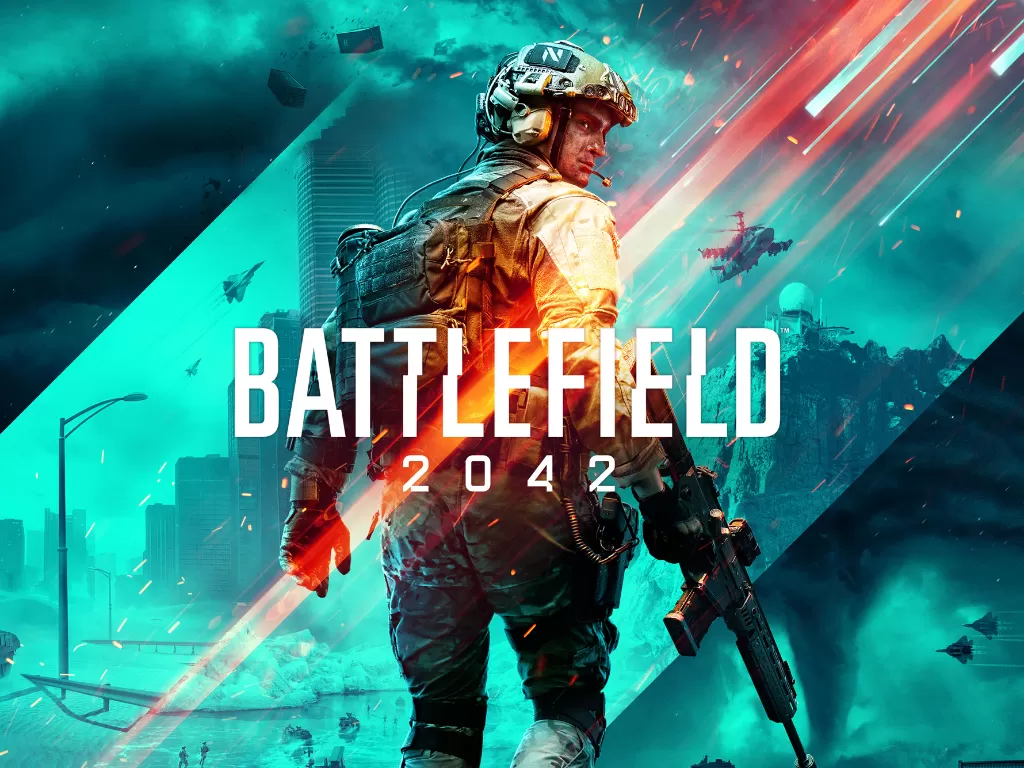 Tampilan keyart dari game Battlefield 2042 besutan DICE dan EA (photo/Electronic Arts)