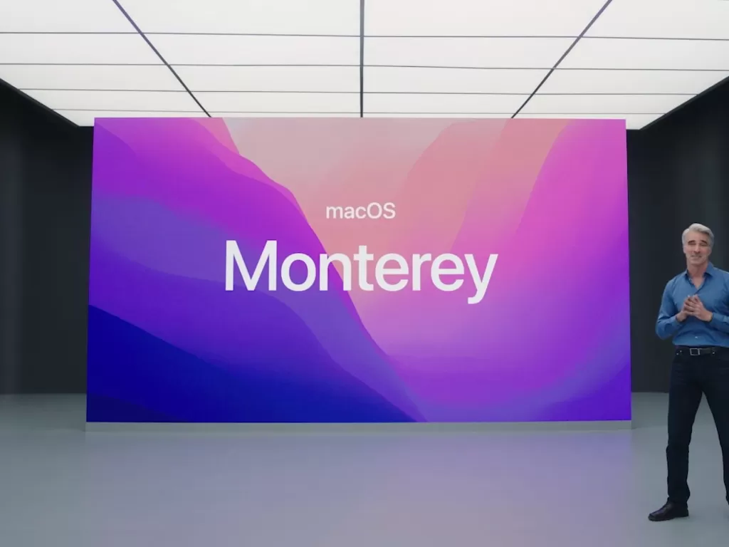 Apple saat mengumumkan macOS Monterey di WWDC 2021 (photo/Apple)