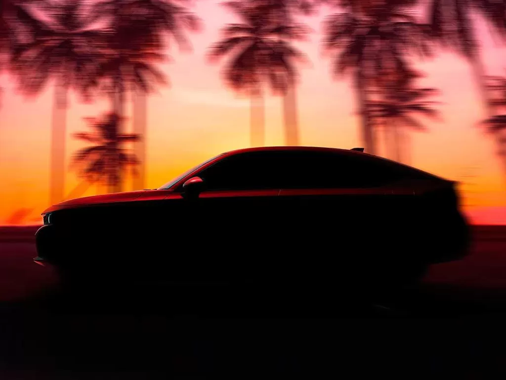 Teaser dari mobil Honda Civic 2022 versi hatchback (photo/Honda)