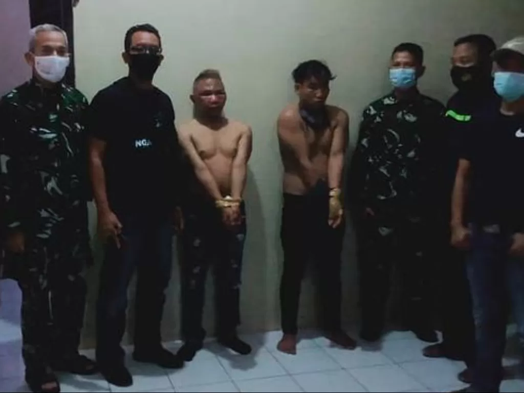 Petugas gabungan amankan pria yang ancam dan hendak perkosa adik ipar anggota TNI di Ciamis (Instagram/tnilovers18)