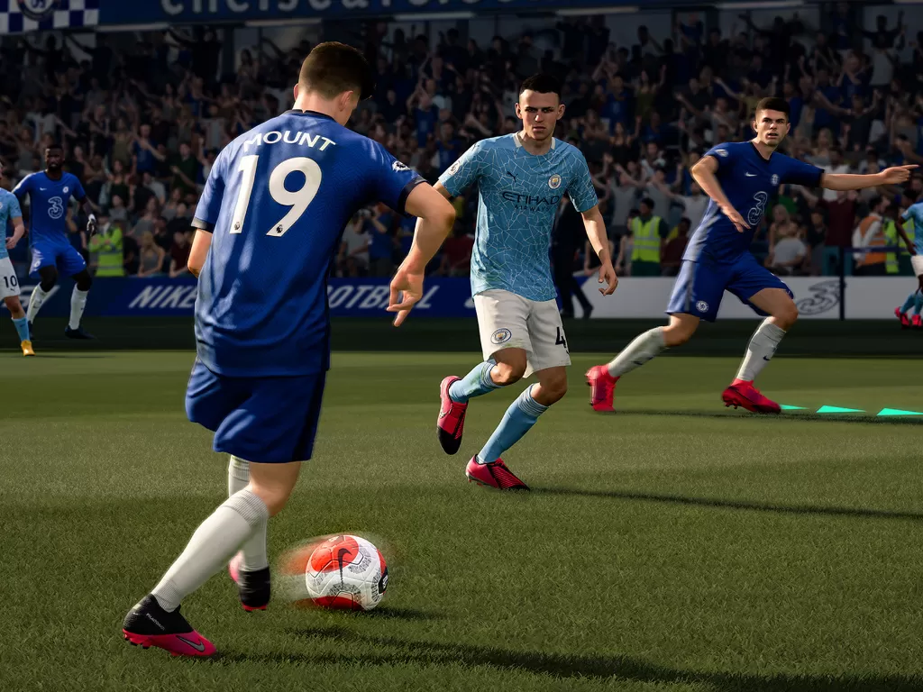 Tampilan gameplay dari FIFA 21 besutan Electronic Arts (photo/Electronic Arts)