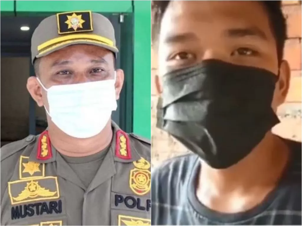 Kasatpol PP Kota Jambi bantah anggotanya lakukan pemukulan terhadap pemuda karena tak pakai masker (Instagram/manaberita)