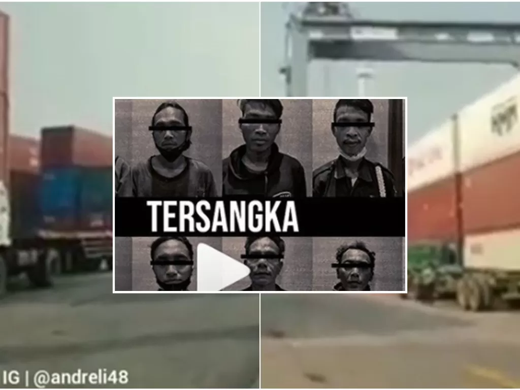Kondisi pelabuhan Tanjung Priok pascapreman pelaku pungli ditangkapi polisi. (Ist)