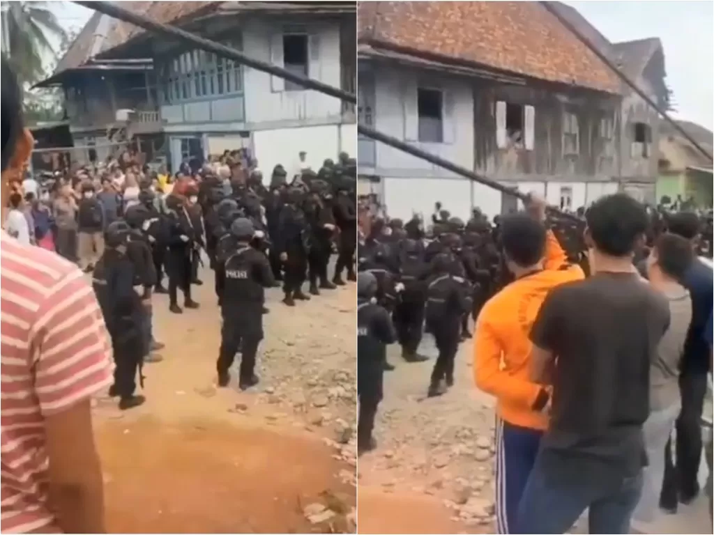 Puluhan polisi dan brimob gerebek kampung narkoba di Sumsel (Instagram/communitypolice)
