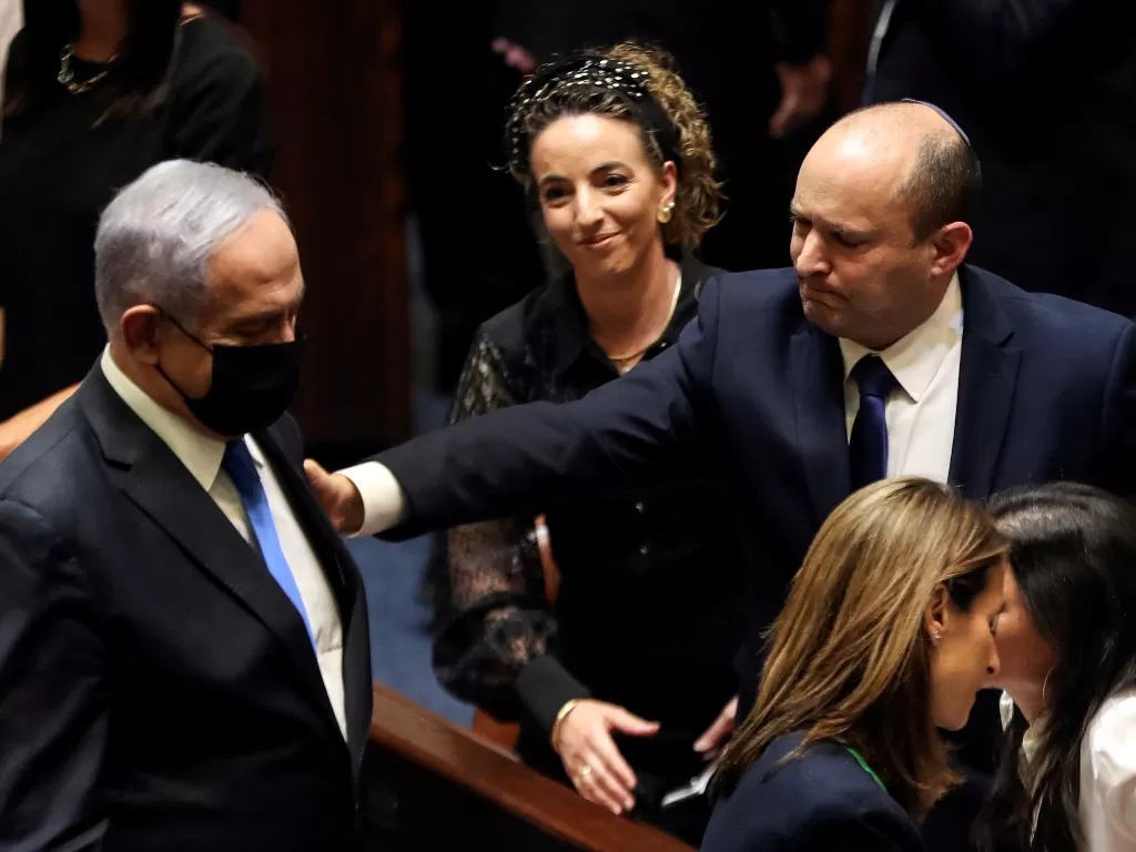 Netanyahu dan Bennett (REUTERS/Ronen Zvulun)