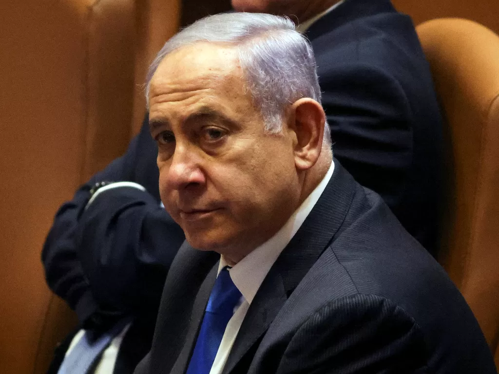 Perdana Menteri Israel Benjamin Netanyahu yang telah digulingkan. (REUTERS/Ronen Zvulun)