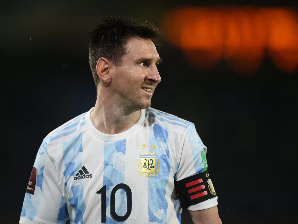 Lionel Messi berkostum Argentina. (photo/REUTERS/LUISA GONZALEZ)
