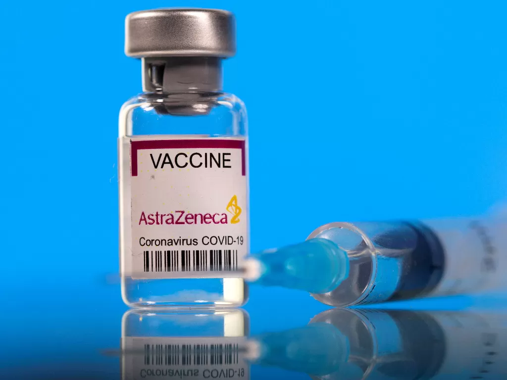 Ilustrasi vaksin AstraZeneca. (REUTERS/Dado Ruvic)