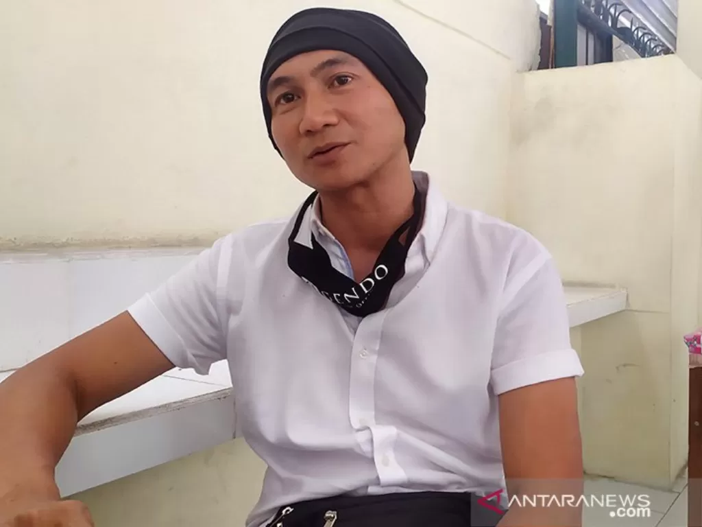  Musisi Erdian Aji Prihartanto alias Anji di Pengadilan Negeri Denpasar, Kamis (19/11/2020).  (photo/ANTARA/Ayu Khania Pranisitha)
