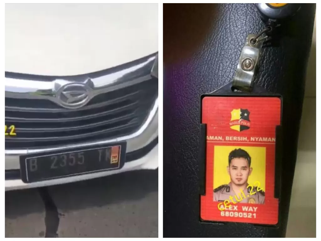 Viral pria ngaku polisi dan berdinas di Mabes Polri pakai Pelat Nomor Palsu, berujung ditangkap. (Instagram/@forumwartawanpolri)
