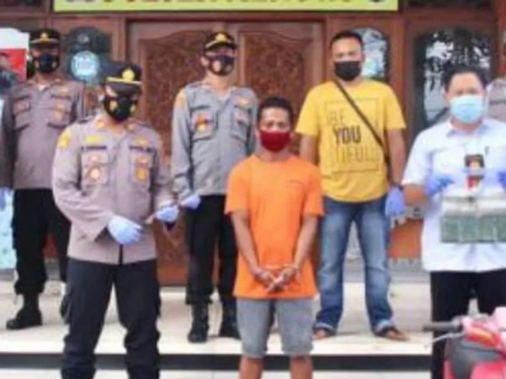 Pria ancam dan bacok pedagang di Badung ditangkap polisi (Instagram/denpasar.viral)